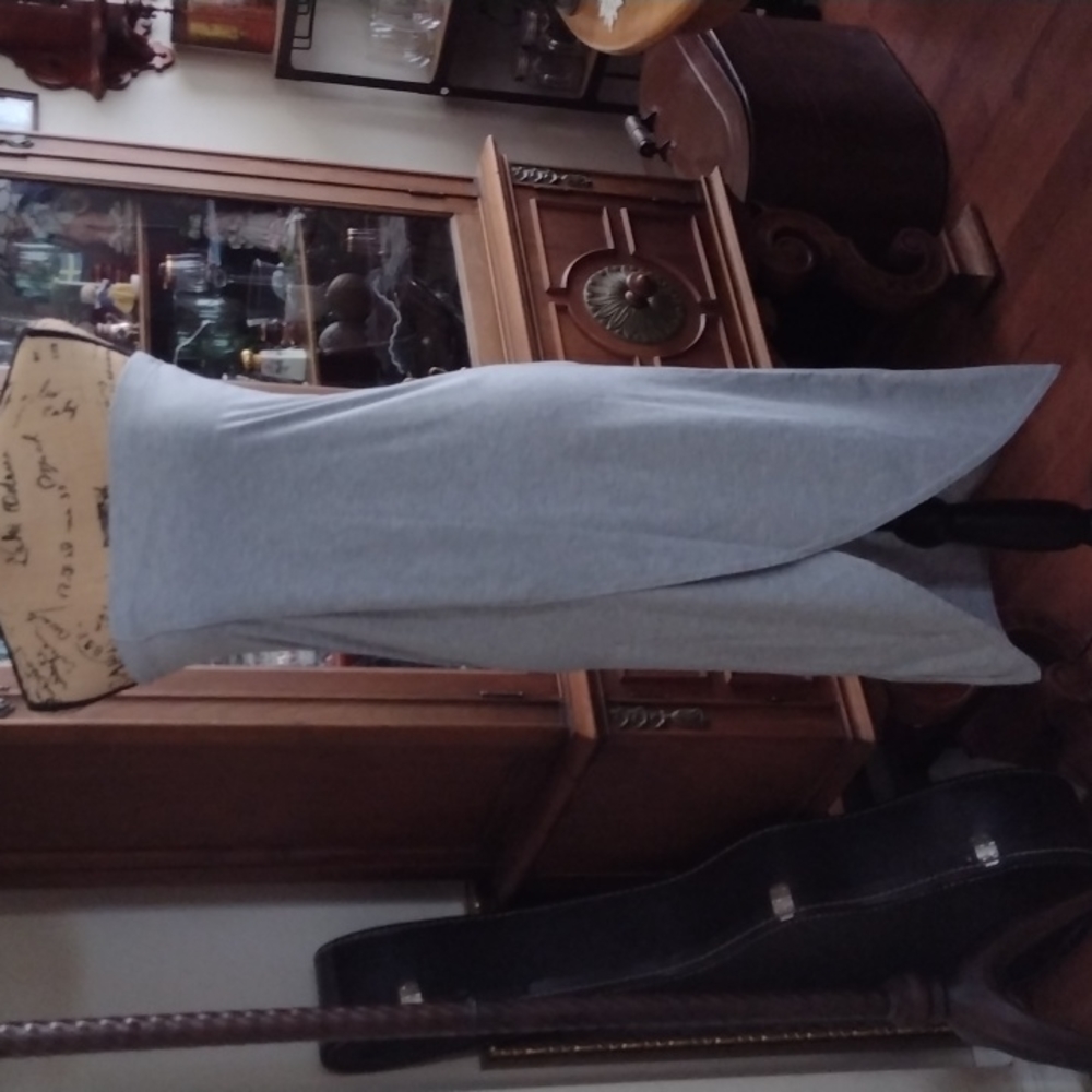 Grey skirt or dress beach style cover up size Medium. Fits more like a small.